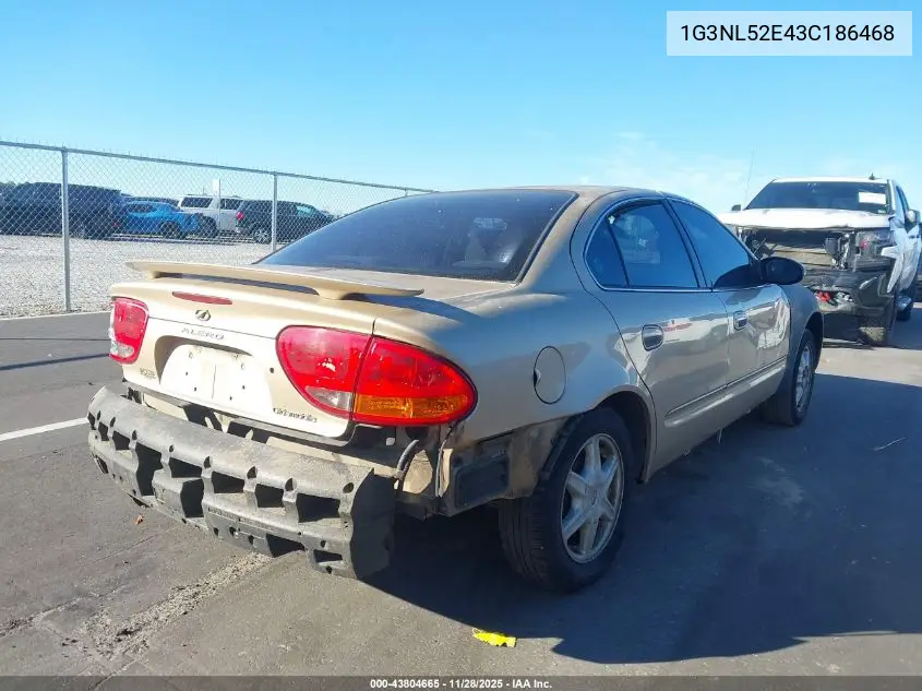 2003 Oldsmobile Alero Gl1 VIN: 1G3NL52E43C186468 Lot: 43804665