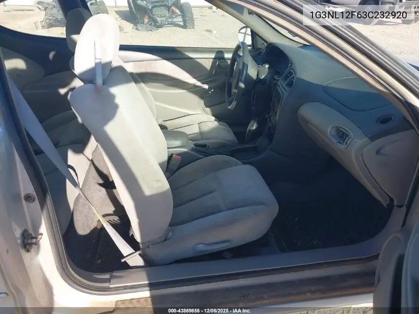 2003 Oldsmobile Alero Gl1 VIN: 1G3NL12F63C232920 Lot: 43869856