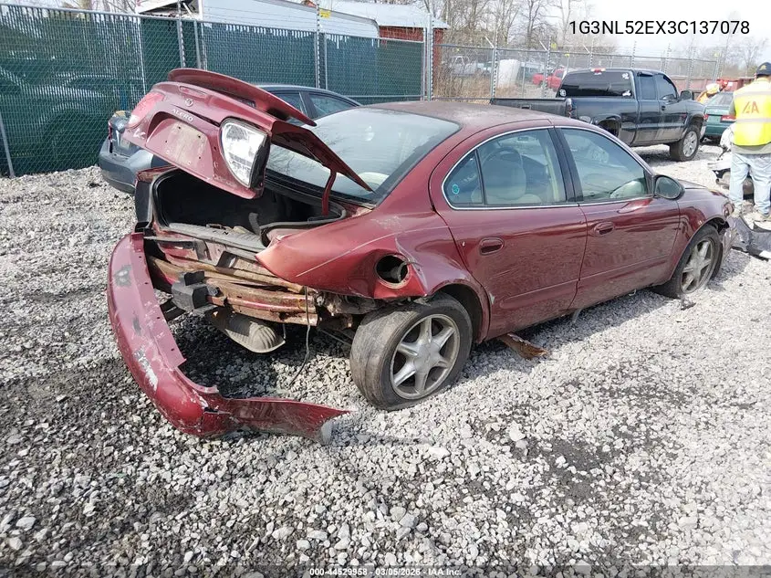 2003 Oldsmobile Alero Gl2 VIN: 1G3NL52EX3C137078 Lot: 44529958
