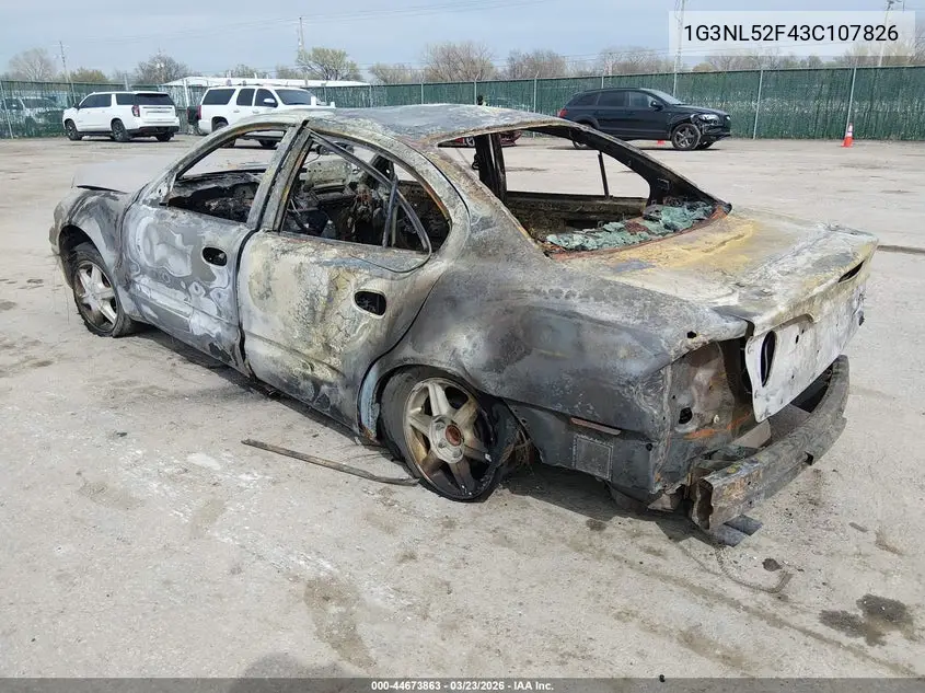 2003 Oldsmobile Alero Gl1 VIN: 1G3NL52F43C107826 Lot: 44673863