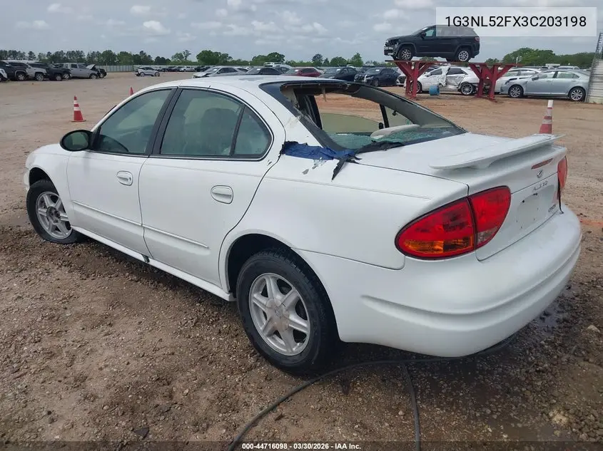 2003 Oldsmobile Alero Gl1 VIN: 1G3NL52FX3C203198 Lot: 44716098