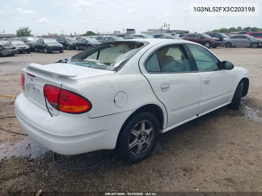 2003 Oldsmobile Alero Gl1 VIN: 1G3NL52FX3C203198 Lot: 44716098