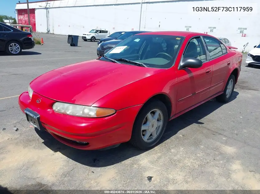 2003 Oldsmobile Alero Gl1 VIN: 1G3NL52F73C117959 Lot: 45243874