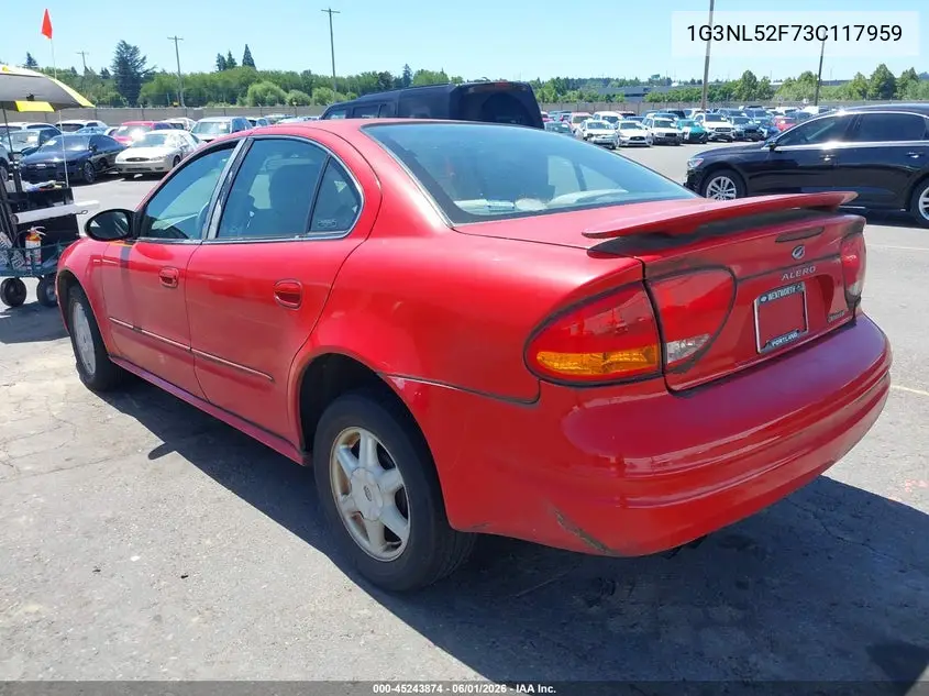 2003 Oldsmobile Alero Gl1 VIN: 1G3NL52F73C117959 Lot: 45243874