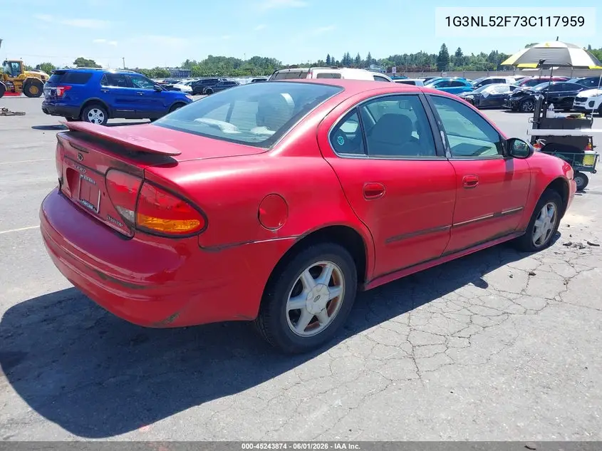 2003 Oldsmobile Alero Gl1 VIN: 1G3NL52F73C117959 Lot: 45243874