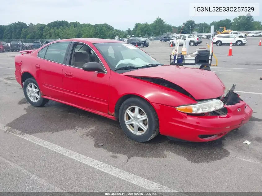 2003 Oldsmobile Alero Gl1 VIN: 1G3NL52E33C257529 Lot: 45322741