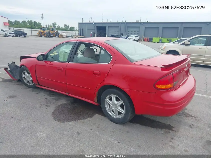 2003 Oldsmobile Alero Gl1 VIN: 1G3NL52E33C257529 Lot: 45322741