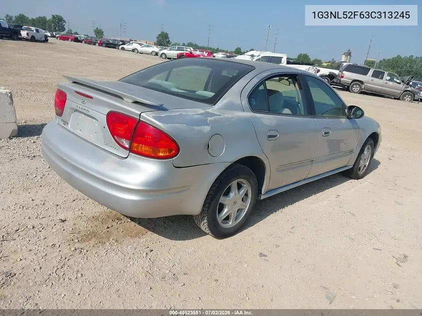 2003 Oldsmobile Alero Gl1 VIN: 1G3NL52F63C313245 Lot: 45523551