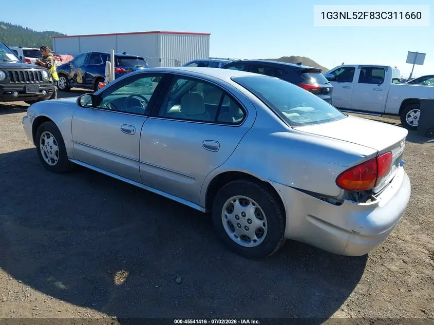 2003 Oldsmobile Alero Gl1 VIN: 1G3NL52F83C311660 Lot: 45541416