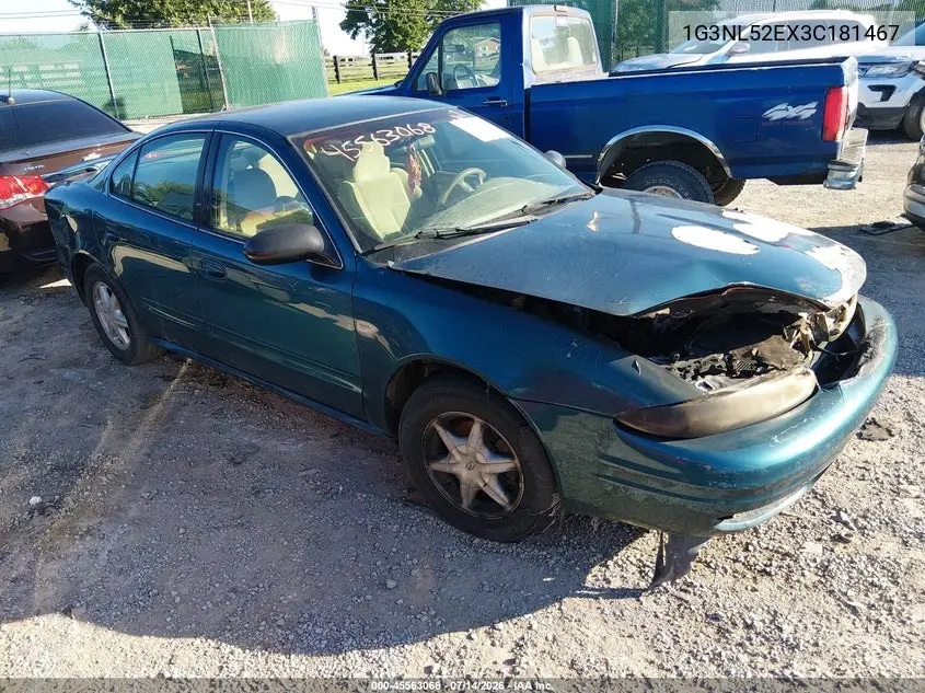 2003 Oldsmobile Alero Gl1 VIN: 1G3NL52EX3C181467 Lot: 45563068