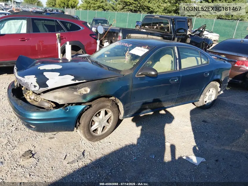 2003 Oldsmobile Alero Gl1 VIN: 1G3NL52EX3C181467 Lot: 45563068