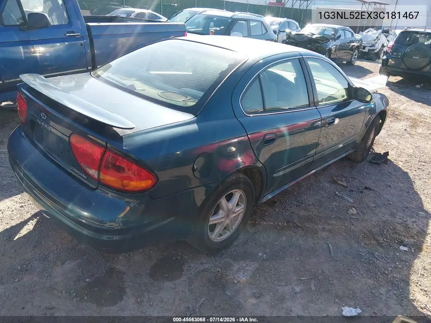 2003 Oldsmobile Alero Gl1 VIN: 1G3NL52EX3C181467 Lot: 45563068