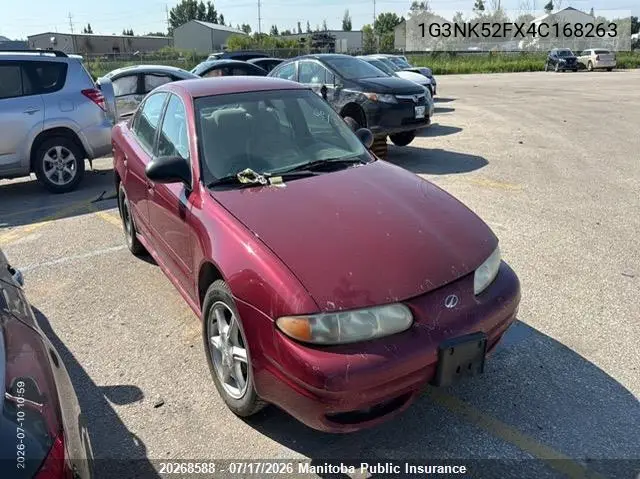 2004 Oldsmobile Alero Gx VIN: 1G3NK52FX4C168263 Lot: 20268588