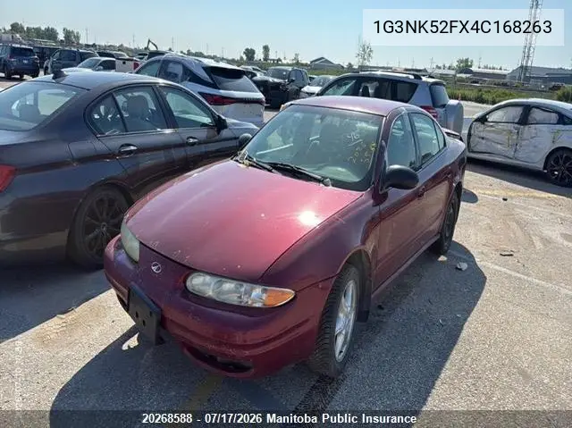 2004 Oldsmobile Alero Gx VIN: 1G3NK52FX4C168263 Lot: 20268588