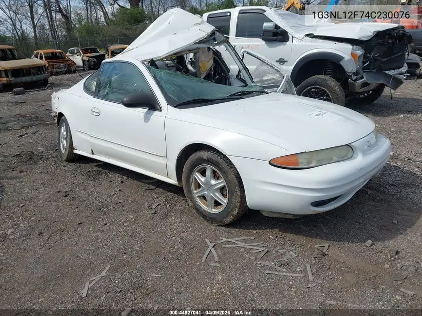 2004 Oldsmobile Alero Gl1 VIN: 1G3NL12F74C230076 Lot: 44827041