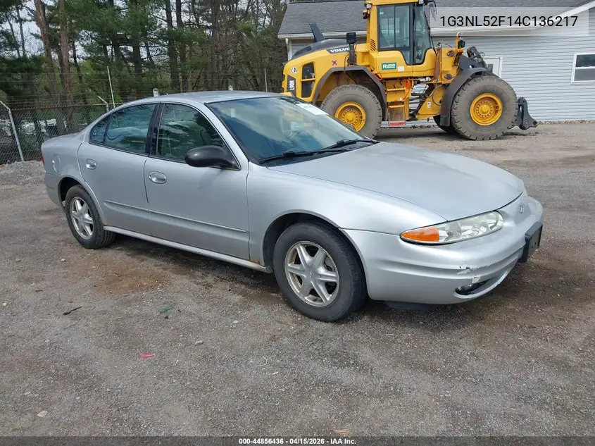 2004 Oldsmobile Alero Gl1 VIN: 1G3NL52F14C136217 Lot: 44856436