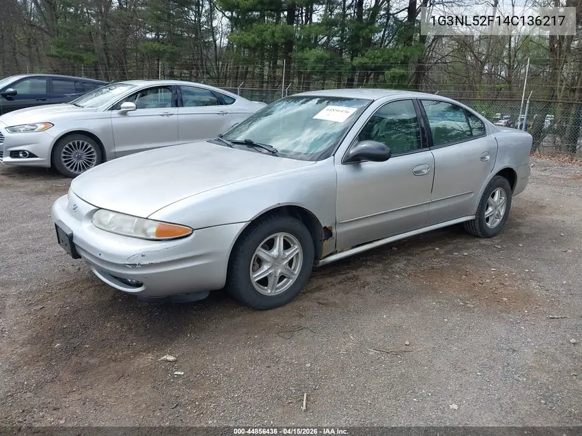 2004 Oldsmobile Alero Gl1 VIN: 1G3NL52F14C136217 Lot: 44856436
