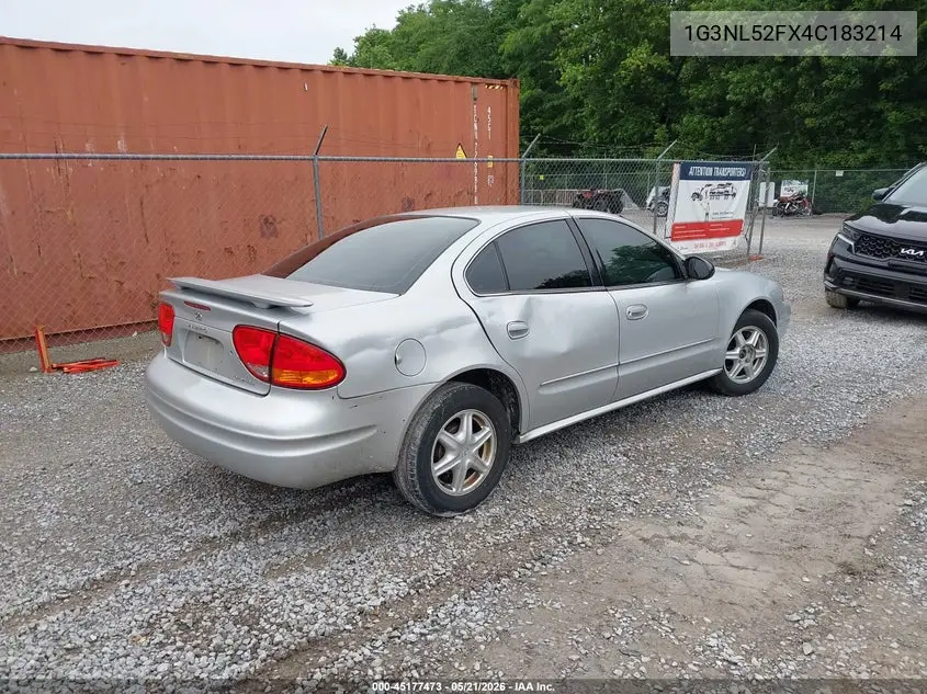 2004 Oldsmobile Alero Gl1 VIN: 1G3NL52FX4C183214 Lot: 45177473