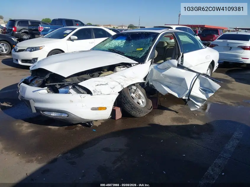 1998 Oldsmobile Aurora VIN: 1G3GR62C0W4109381 Lot: 45073966