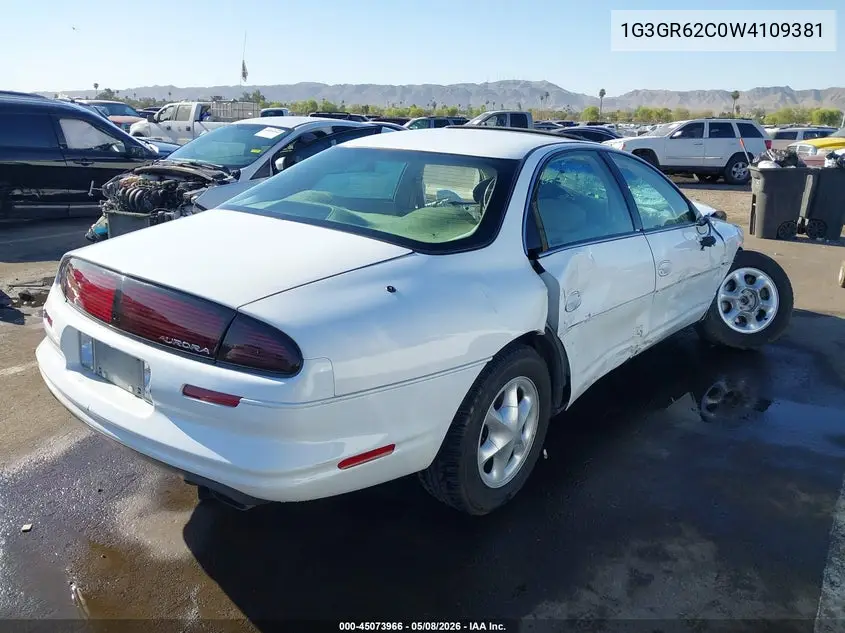 1998 Oldsmobile Aurora VIN: 1G3GR62C0W4109381 Lot: 45073966