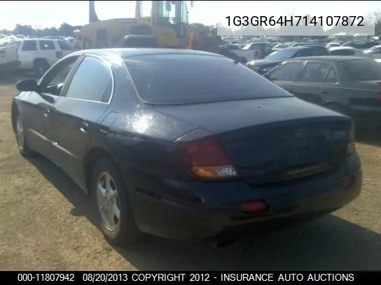 2001 Oldsmobile Aurora VIN: 1G3GR64H714107872 Lot: 11807942