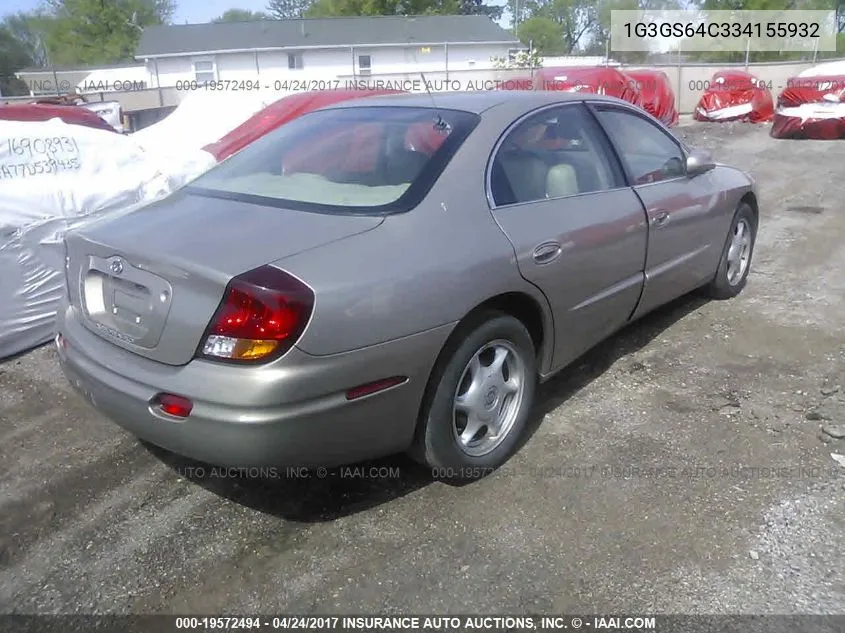 2003 Oldsmobile Aurora 4.0 VIN: 1G3GS64C334155932 Lot: 19572494