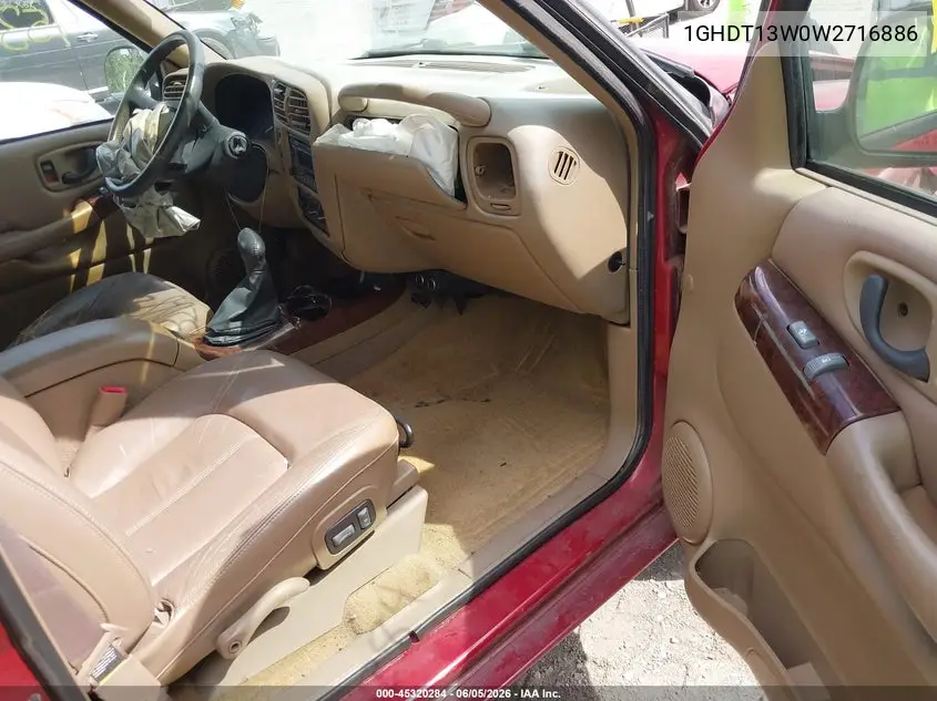 1998 Oldsmobile Bravada VIN: 1GHDT13W0W2716886 Lot: 45320284