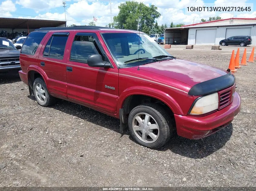 1998 Oldsmobile Bravada VIN: 1GHDT13W2W2712645 Lot: 45429910