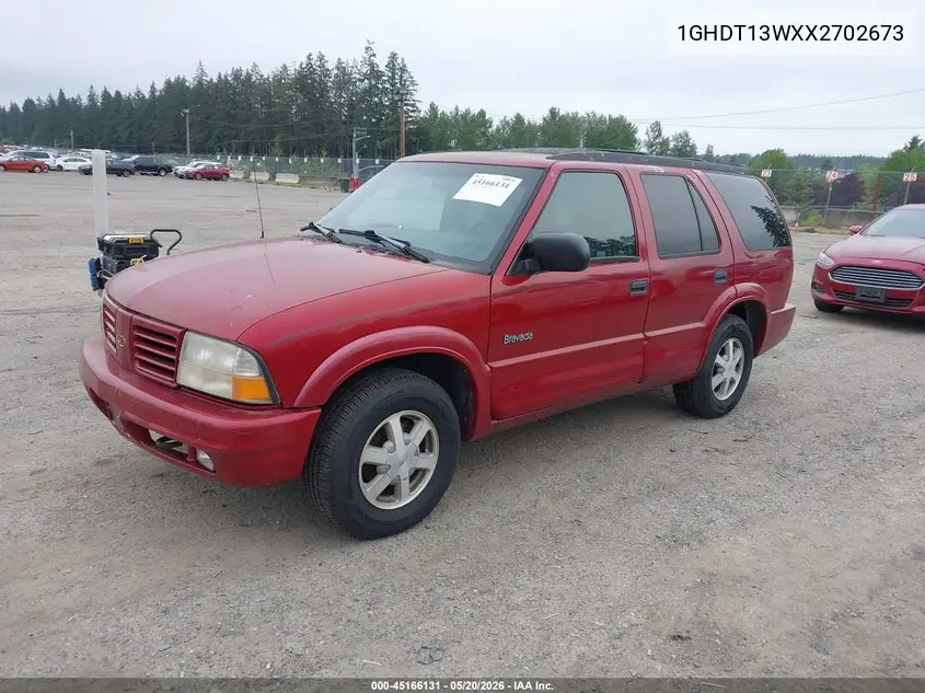 1999 Oldsmobile Bravada VIN: 1GHDT13WXX2702673 Lot: 45166131