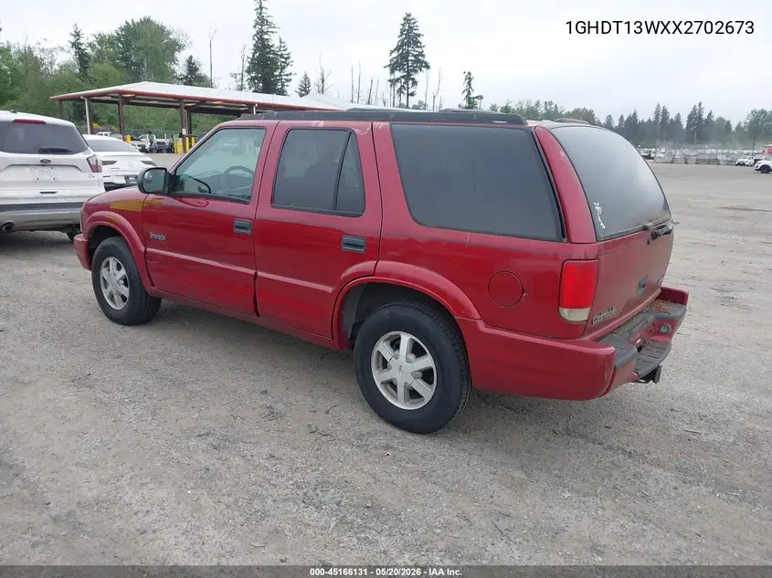 1999 Oldsmobile Bravada VIN: 1GHDT13WXX2702673 Lot: 45166131