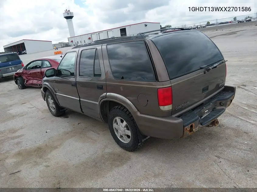 1999 Oldsmobile Bravada VIN: 1GHDT13WXX2701586 Lot: 45437040
