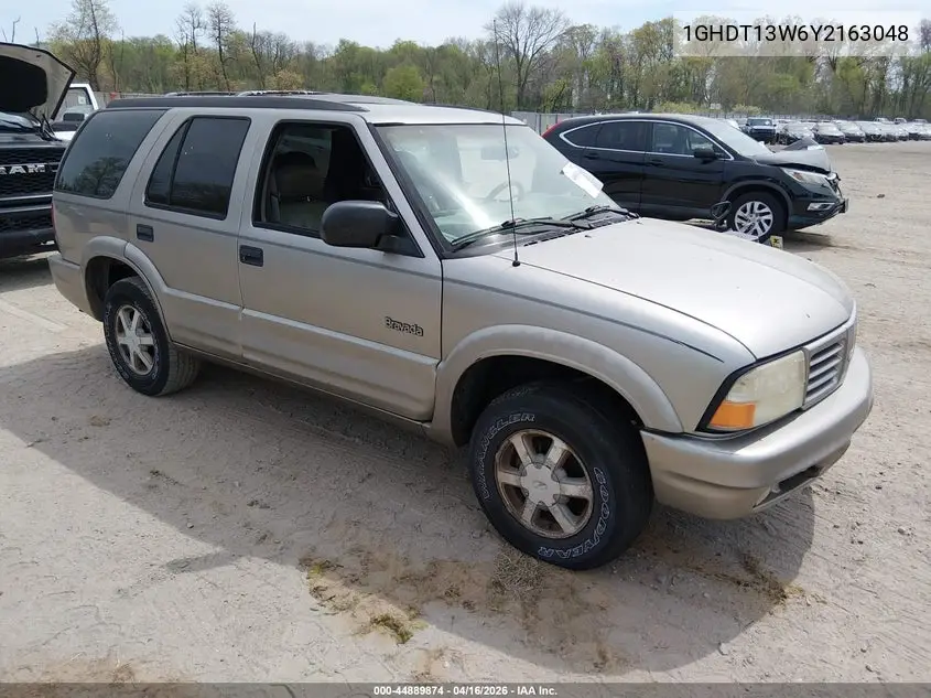 2000 Oldsmobile Bravada VIN: 1GHDT13W6Y2163048 Lot: 44889874