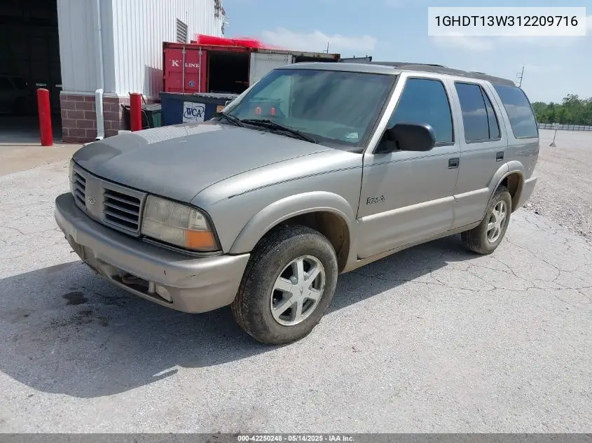 2001 Oldsmobile Bravada VIN: 1GHDT13W312209716 Lot: 42250248
