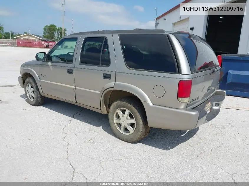 2001 Oldsmobile Bravada VIN: 1GHDT13W312209716 Lot: 42250248