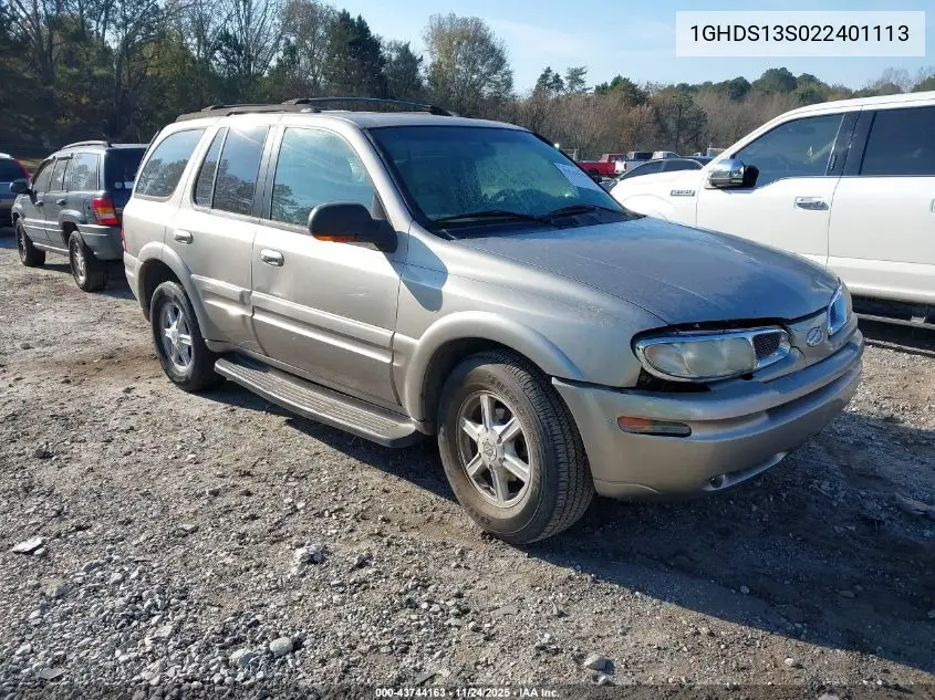 2002 Oldsmobile Bravada VIN: 1GHDS13S022401113 Lot: 43744163