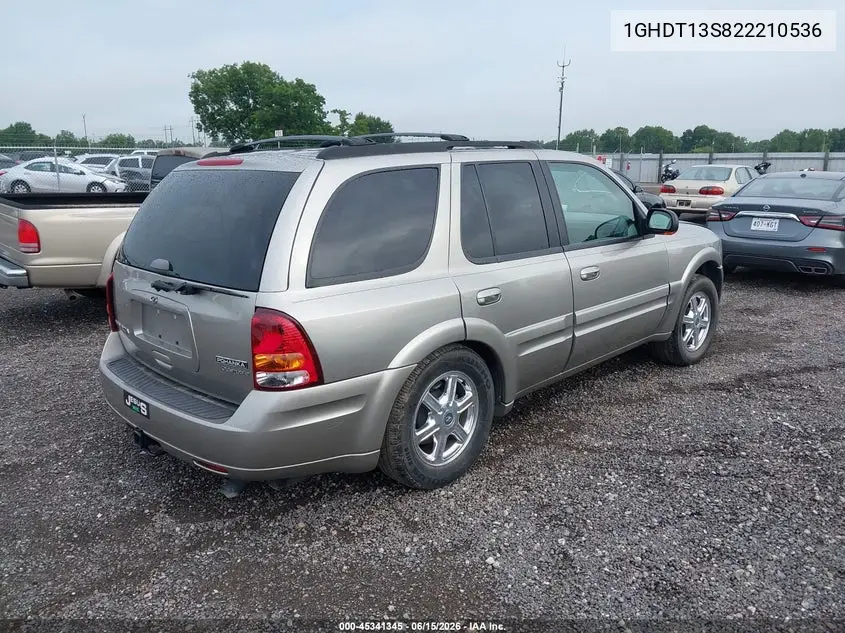 2002 Oldsmobile Bravada VIN: 1GHDT13S822210536 Lot: 45341345