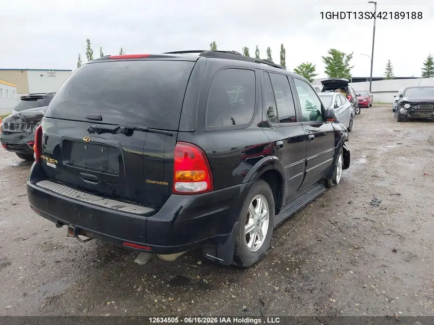 2004 Oldsmobile Bravada VIN: 1GHDT13SX42189188 Lot: 12634505X