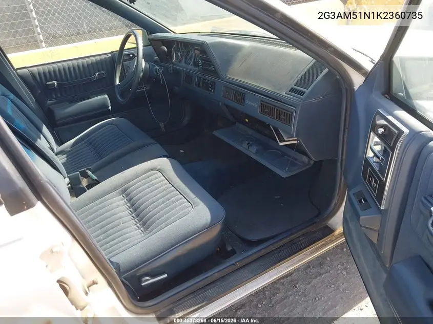 1989 Oldsmobile Cutlass Ciera Sl VIN: 2G3AM51N1K2360735 Lot: 45378268