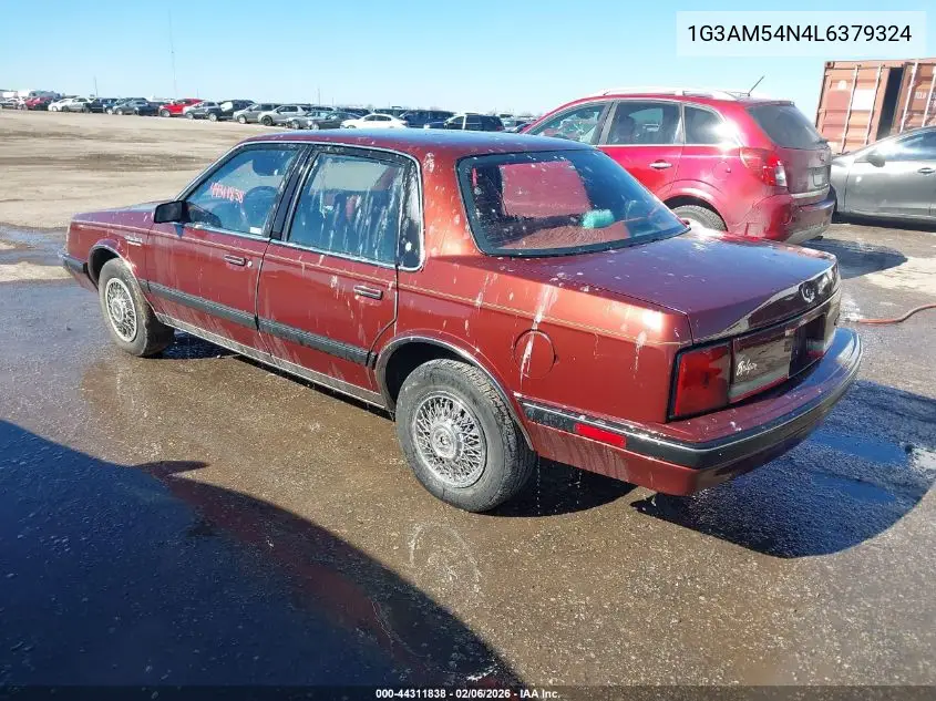 1990 Oldsmobile Cutlass Ciera Sl VIN: 1G3AM54N4L6379324 Lot: 44311838