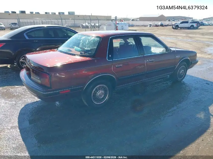 1990 Oldsmobile Cutlass Ciera Sl VIN: 1G3AM54N4L6379324 Lot: 44311838