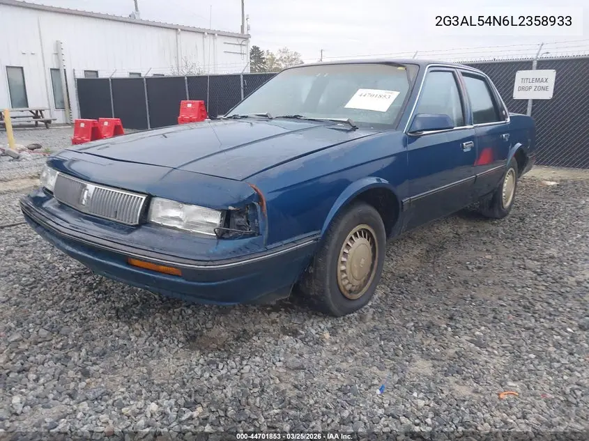 1990 Oldsmobile Cutlass Ciera VIN: 2G3AL54N6L2358933 Lot: 44701853