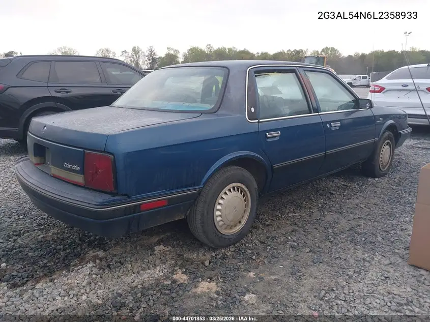 1990 Oldsmobile Cutlass Ciera VIN: 2G3AL54N6L2358933 Lot: 44701853