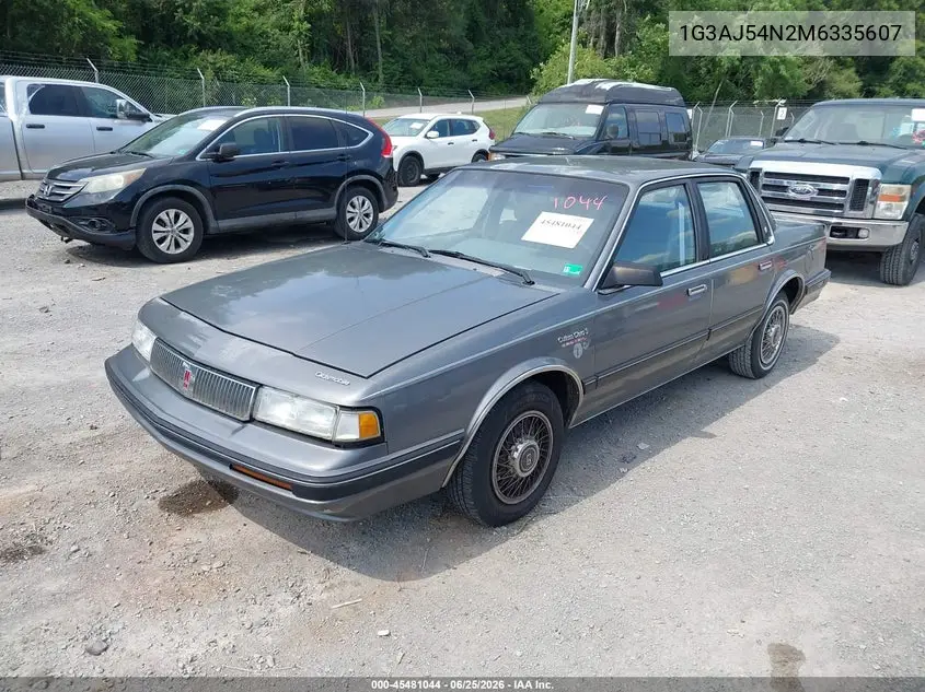 1991 Oldsmobile Cutlass Ciera S VIN: 1G3AJ54N2M6335607 Lot: 45481044