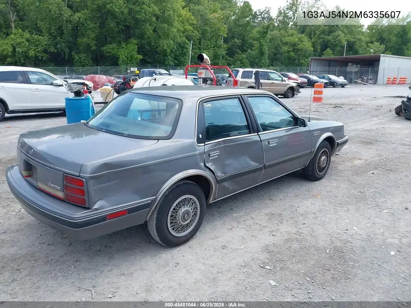 1991 Oldsmobile Cutlass Ciera S VIN: 1G3AJ54N2M6335607 Lot: 45481044