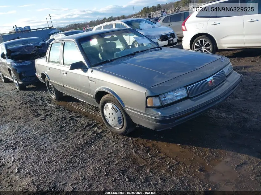 1992 Oldsmobile Cutlass Ciera S VIN: 1G3AL54N9N6329525 Lot: 45478168