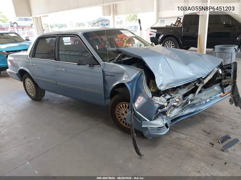 1993 Oldsmobile Cutlass Ciera S VIN: 1G3AG55N8P6451203 Lot: 45478625