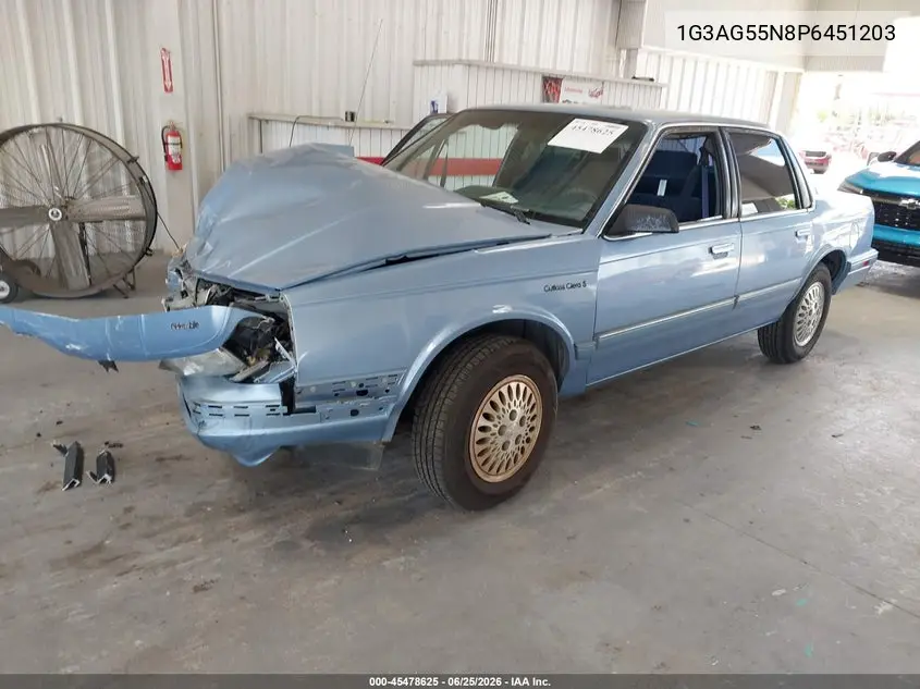 1993 Oldsmobile Cutlass Ciera S VIN: 1G3AG55N8P6451203 Lot: 45478625