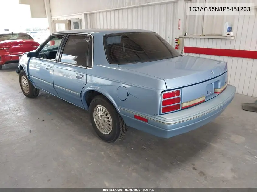 1993 Oldsmobile Cutlass Ciera S VIN: 1G3AG55N8P6451203 Lot: 45478625