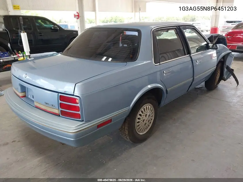 1993 Oldsmobile Cutlass Ciera S VIN: 1G3AG55N8P6451203 Lot: 45478625