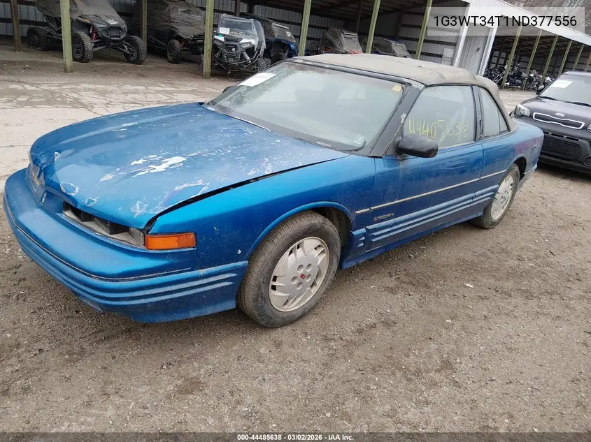 1992 Oldsmobile Cutlass Supreme VIN: 1G3WT34T1ND377556 Lot: 44485638